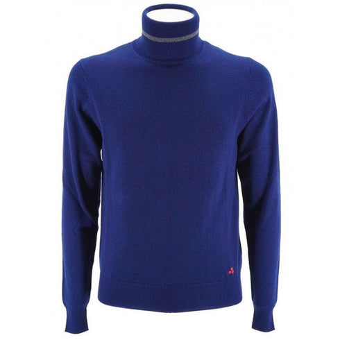 Dolcevita Uomo CAIRI misto lana con logo ricamato Blu chiaro PEUTEREY- Francavilla Moda